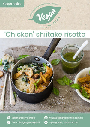 ‘Chicken’ shiitake risotto