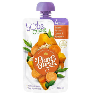 Bubs Organic Sweet Potato, Carrot & Pumpkin 120g