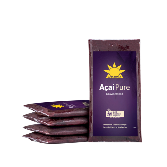 Amazonia Organic Acai Pure Smoothie 100g (cold)