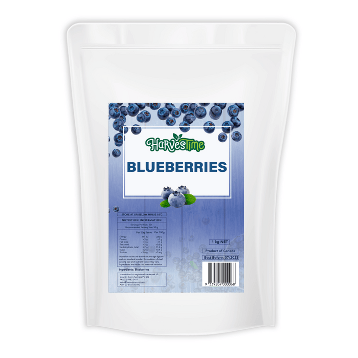 Harvestime Blueberries 1kg (cold)