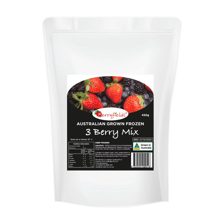 Berryfields Australia 3 Berry Mix 450g (cold)