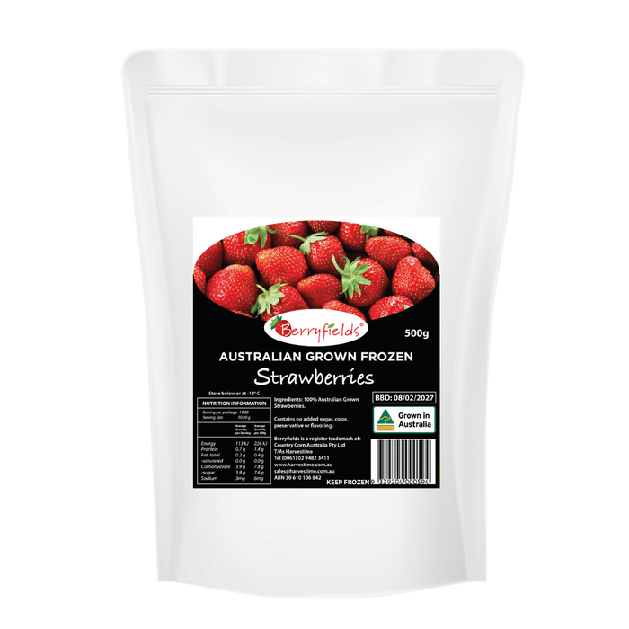 Berryfields Australian Strawberries 500g (cold)