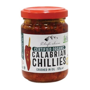 Chefs Choice Organic Calabrian Crushed Chillies - Hot 135g BB: 01.09.26