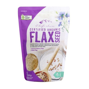 Chefs Choice Organic Seeds - Flaxseeds 500g BB: 30.07.26