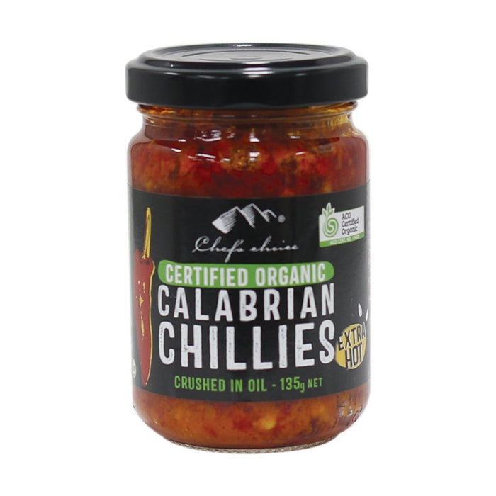 Chefs Choice Organic Calabrian Crushed Chillies - Extra Hot 135g