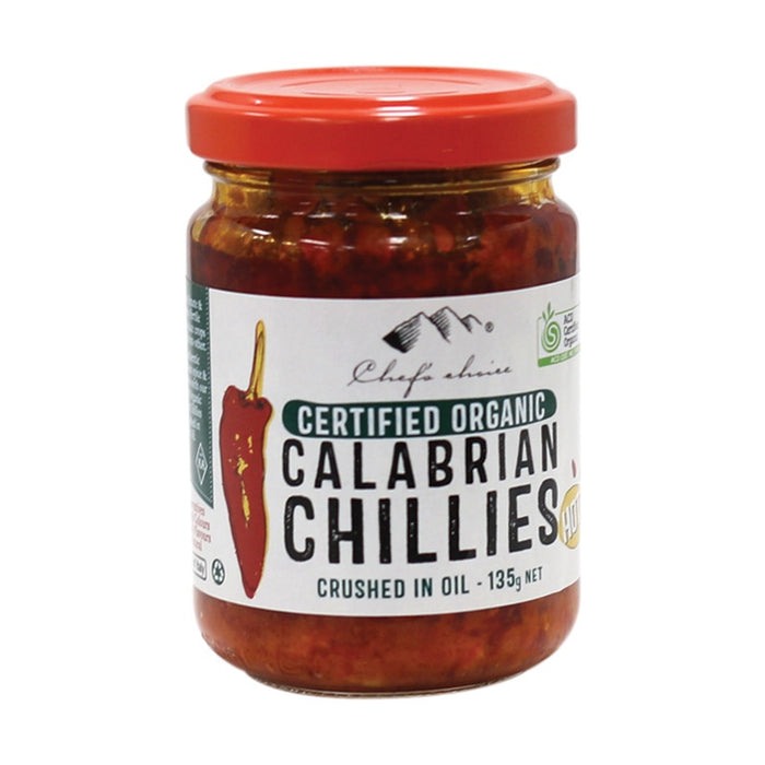 Chefs Choice Organic Calabrian Crushed Chillies - Hot 135g