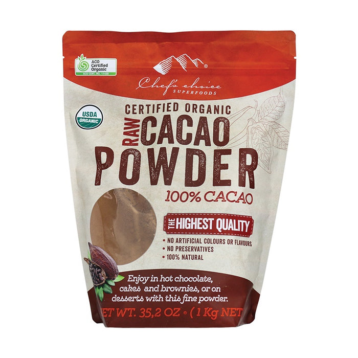 Chefs Choice Organic Raw Cacao - Powder 1kg