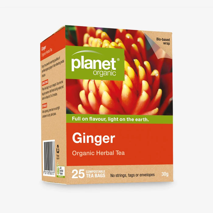 Planet Organic Ginger Tea - 25 bags 30g
