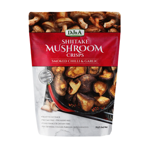 DJ&A Shiitake Mushroom Crisps Smoked Chilli & Garlic 65g