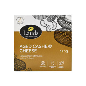 Lauds Aged Cashew Cheese 120g (cold)