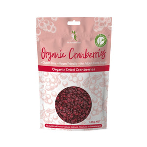 Dr Superfoods Organic Dried Cranberries 125g