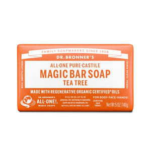 Dr Bronner's Pure-Castile Magic Soap Bar - Tea Tree 140g