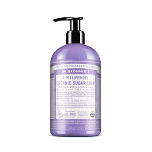 Dr Bronner's 4-In-1 Organic Sugar Soap - Lavender 355ml