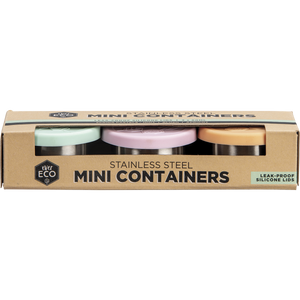 Ever Eco Stainless Steel Mini Containers - Spring Pastel 3pk