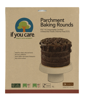 If You Care Parchment Baking Rounds 23cm 24 Sheets