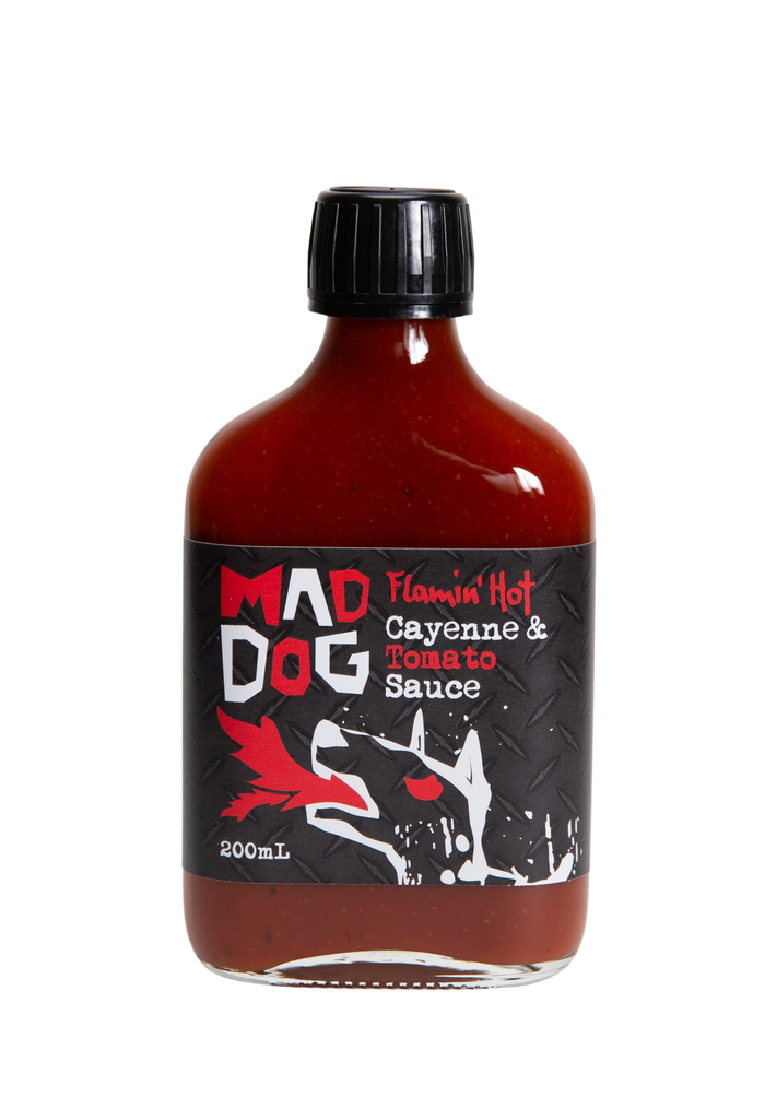 Mad Dog Sauces - Flamin Hot Cayenne and Tomato Sauce 200ml