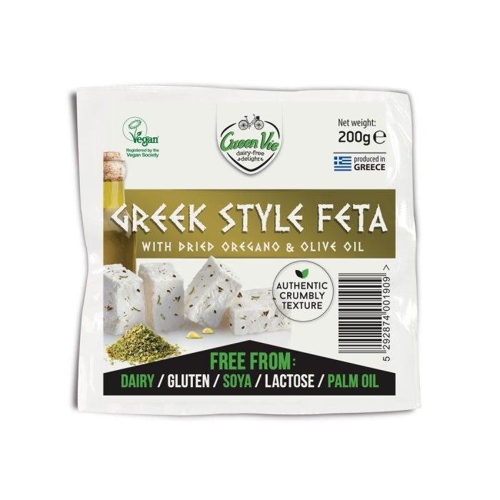 Green Vie Greek Style Feta Dried Oregano & Olive Oil 200g (cold)
