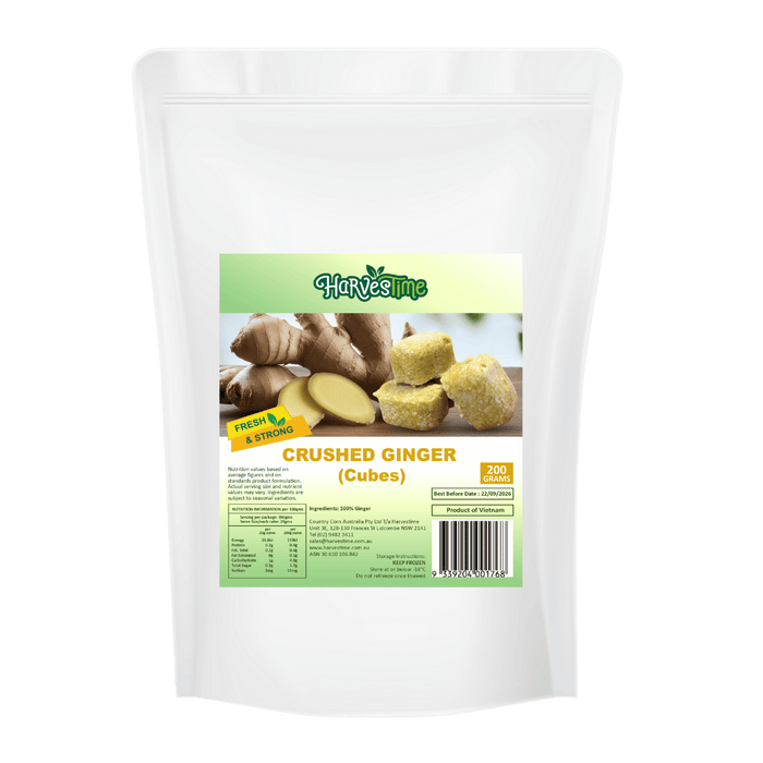 Harvestime Crushed Ginger Cubes 200g (cold)