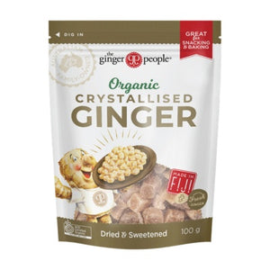 The Ginger People Organic Crystallised Ginger 100g