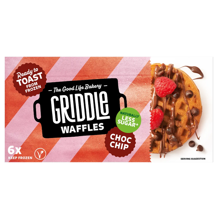 Griddle Choc Chip Waffles (6 Pack) 200g (cold)
