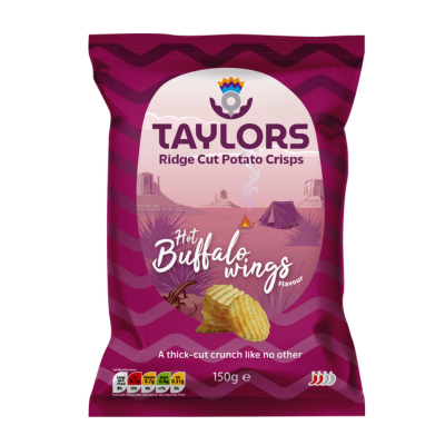Taylors Hot Buffalo Wings Crisps 150g