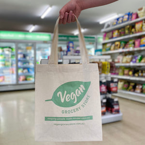 Vegan Grocery Store Calico Bag