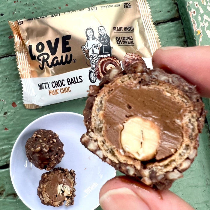 LoveRaw Milk Choc Nutty Choc Balls (2pk)