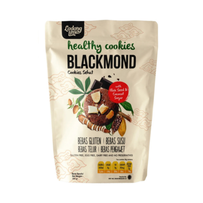Ladang Lima Gluten Free Blackmond Chocolate Almond Cookies 180g