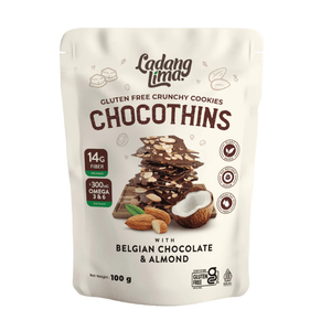 Ladang Lima Gluten Free Chocothins - Chocolate Almond Cookies 100g