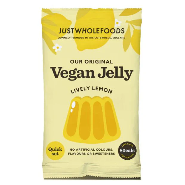 Just Wholefood Jelly Crystals - Lemon 85g