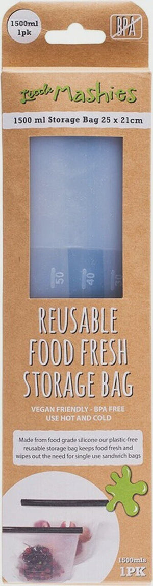 Little Mashies Reusable Food Fresh Storage Bag 1500ml