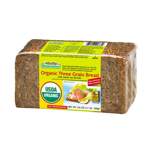 Mestemacher Organic Three Grain Bread 500g (cold) BB: 15.09.26