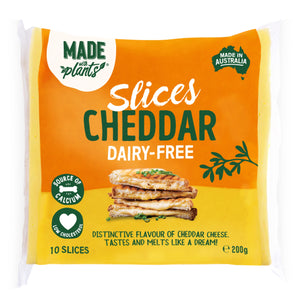 Made With Plants Cheddar Slices 200g (cold)