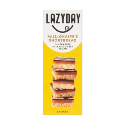 Lazy Day Foods Vegan & Gluten-free Millionaires  Shortbread 150g (cold)
