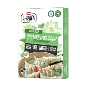 Mrs Tran's Kitchen Shiitake Mushroom Dumplings Family Pack 500g (cold)