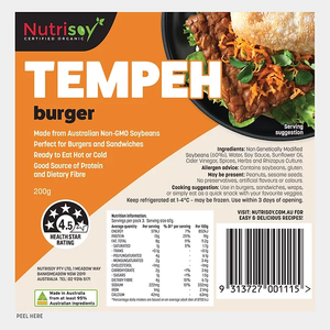 Nutrisoy Tempeh Burger 200g (cold)