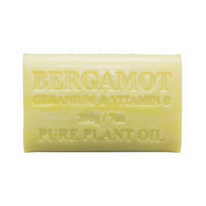 Natural Soap Bar - Bergamot, Geranium & Vitamin E 200g