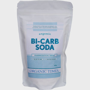Organic Times Bi-Carb Soda Organic Pharmaceutical Grade 500g