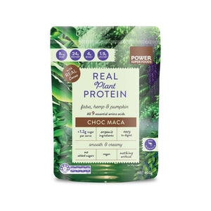 Power Super Foods Real Plant Protein - Choc Maca 400g