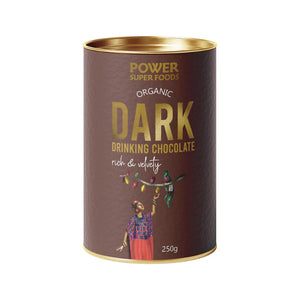 Power Super Foods Certified Organic Drinking Chocolate - Dark 250g