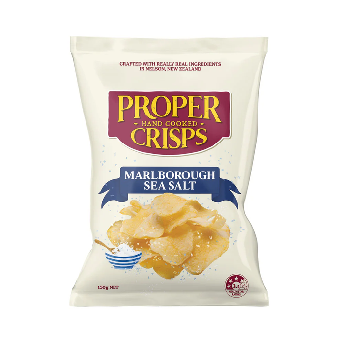 Proper Crisps Marlborough Sea Salt 150g