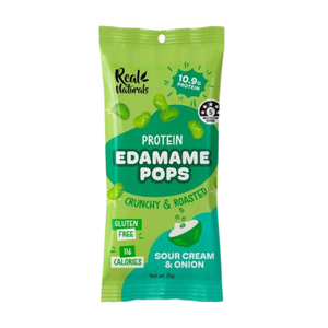Real Naturals Protein Edamame Pops Sour Cream & Onion 26g