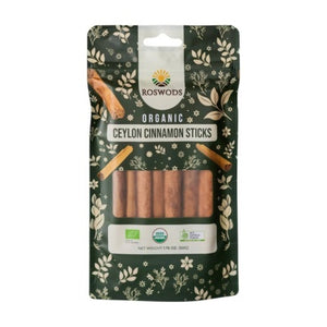 Roswods Organic Ceylon Cinnamon Sticks 50g