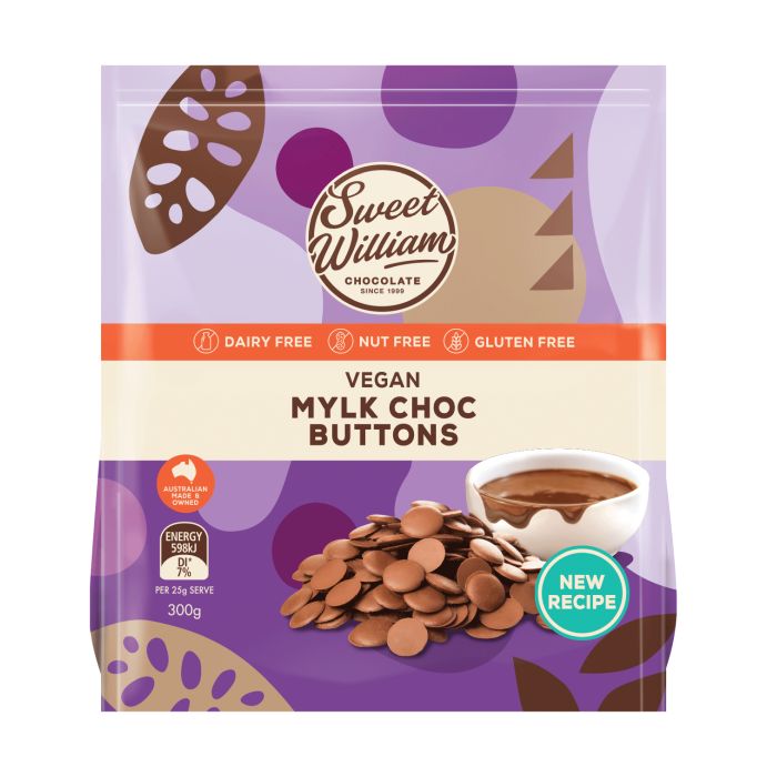 Sweet William Choc Baking Buttons 300g (cold)