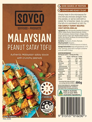 Soyco Tofu - Malaysian Peanut Satay Tofu 200g (cold)