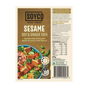 Soyco Tofu - Sesame, Soy and Ginger Tofu 200g (cold)