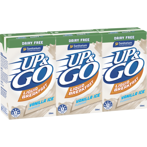 Sanitarium Dairy-free Up & Go - Vanilla 3 x 250ml