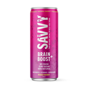 Savvy Beverage - Brain Boost Drink - Mixed Berry 330ml