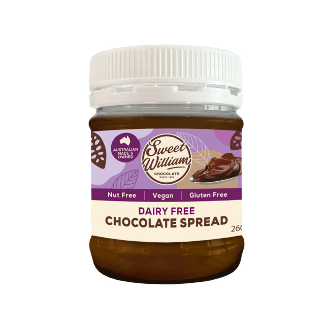 Sweet William Choc Spread (now Soy Free) 260g