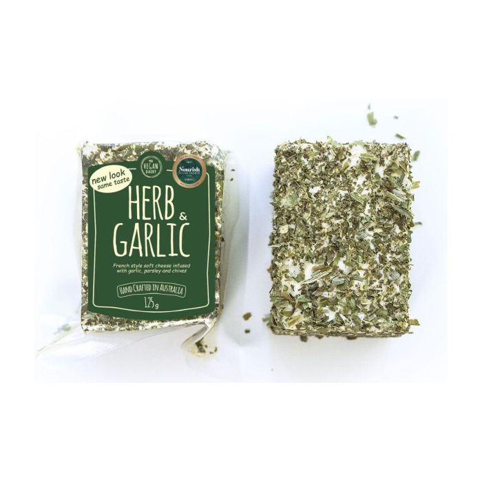 The Vegan Dairy Herb Garlic Chevre 125g (cold)